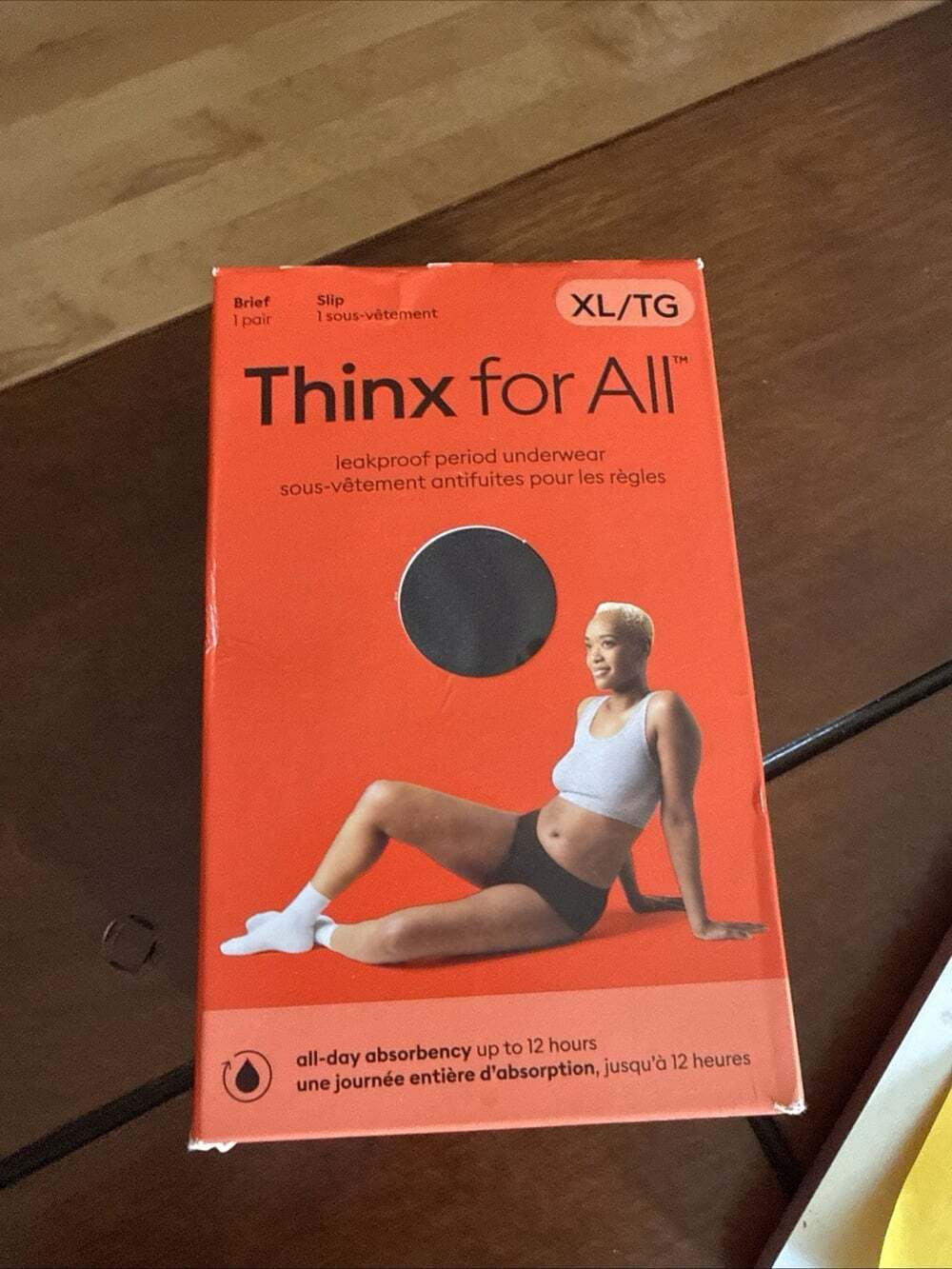 NEW - THINX for All - Women's Reusable Period Underwear - Black Size XL